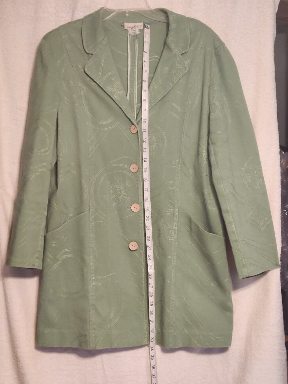 Travel Smith Olive emroidered blazer L